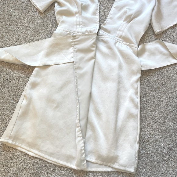 Beginning Boutique Open Back White Mini Dress - Picture 7 of 10